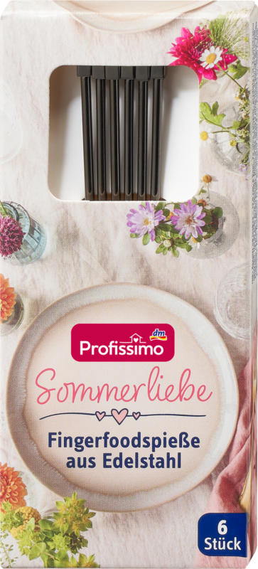 Profissimo Fingerfoodspieße aus Edelstahl schwarz