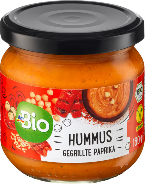 dmBio Hummus, gegrillte Paprika