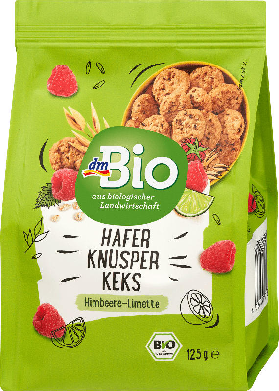 dmBio Knusperkeks Himbeere Limette