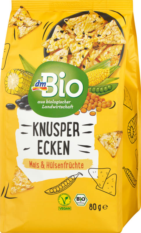 dmBio Knusperecken Mais & Hülsenfrüchte