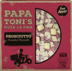 Papa Toni’s Pizza La Fina Prosciutto, 2 x 400 g