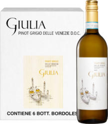 Giulia Pinot Grigio delle Venezie DOC, Italie, Vénétie, 2023, 6 x 75 cl