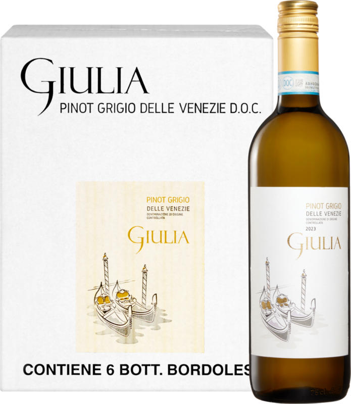 Giulia Pinot Grigio delle Venezie DOC, Italia, Veneto, 2023, 6 x 75 cl