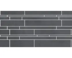 Feinsteinzeug Fliesenbordüre Cementine 30x60 cm anthrazit