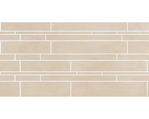 Feinsteinzeug Fliesenbordüre Cementine 30x60 cm Creme