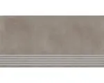 Hornbach Feinsteinzeug Treppenstufe Cementine 29,7x119,7 cm braun matt rektifiziert