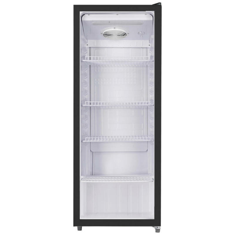 POCOline Glastürkühlschrank GTK144-235 DB schwarz B/H/T: ca. 54x144x55 cm