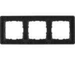 Hornbach 3-fach Rahmen Abdeckung Q-Link F-Line, unterputz, schwarz