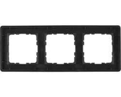 3-fach Rahmen Abdeckung Q-Link F-Line, unterputz, schwarz
