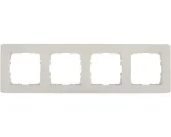 4-fach Rahmen Abdeckung Q-Link F-Line, unterputz, weiß