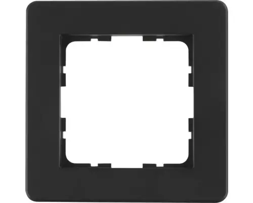 1-fach Rahmen Abdeckung Q-Link F-Line, unterputz, schwarz