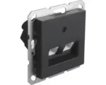 Hornbach TAE-Dose Q-Link F-Line Up, CAT6A, schwarz