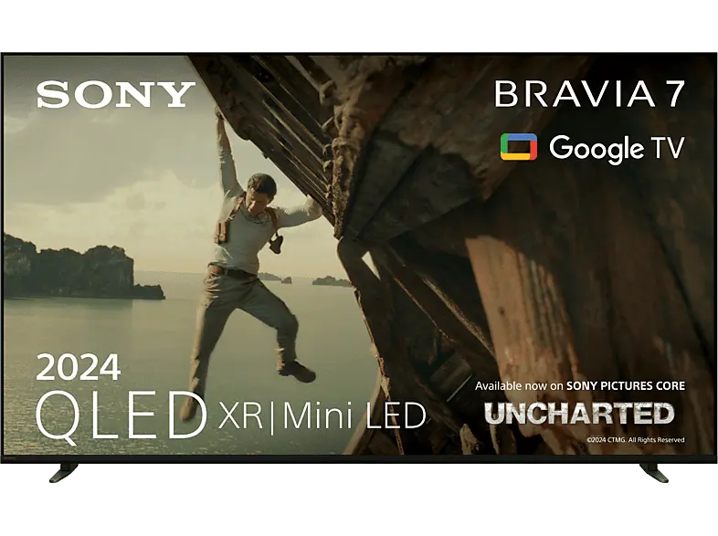 Sony Bravia 7 TV 65’’ QLED (XR l Mini LED) Google Smart (2024); LED QLED TV