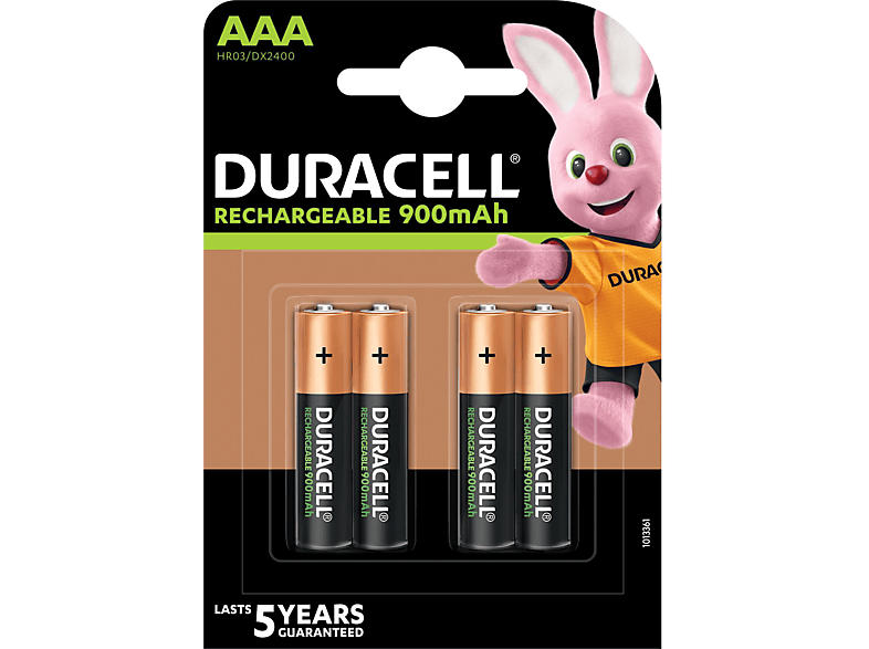 Duracell AAA Recharge Ultra Batterien 850 mAh, 4er Pack; Wiederaufladbare Batterie