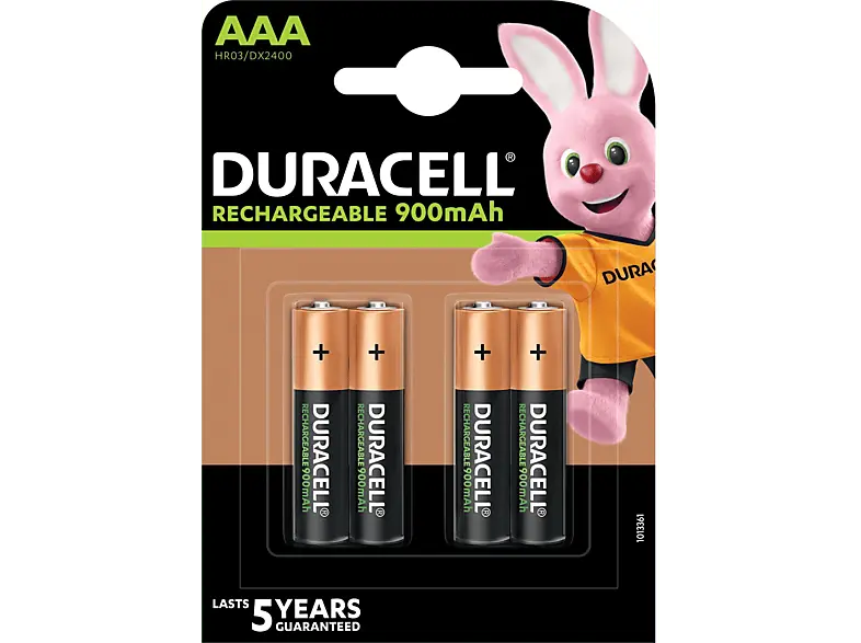 Duracell AAA Recharge Ultra Batterien 850 mAh, 4er Pack; Wiederaufladbare Batterie