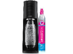 Sodastream Terra Wassersprudler mit 1 Flasche, CO² Zylinder inklusive , Schwarz