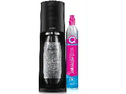 Sodastream Terra Wassersprudler mit 1 Flasche, CO² Zylinder inklusive , Schwarz
