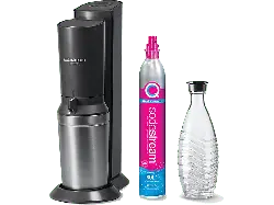 Sodastream Crystal 3.0 Quick-Connect Wassersprudler mit 1 Flasche, CO² Zylinder inklusive , Schwarz