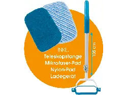 Media Shop M34586 Livington Akku Multi-Scrubber, Weiß/Blau