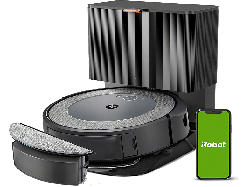 iRobot I5+ Roomba Combo Saug- und Wischroboter inkl. Clean Base®Station (Schwarz)