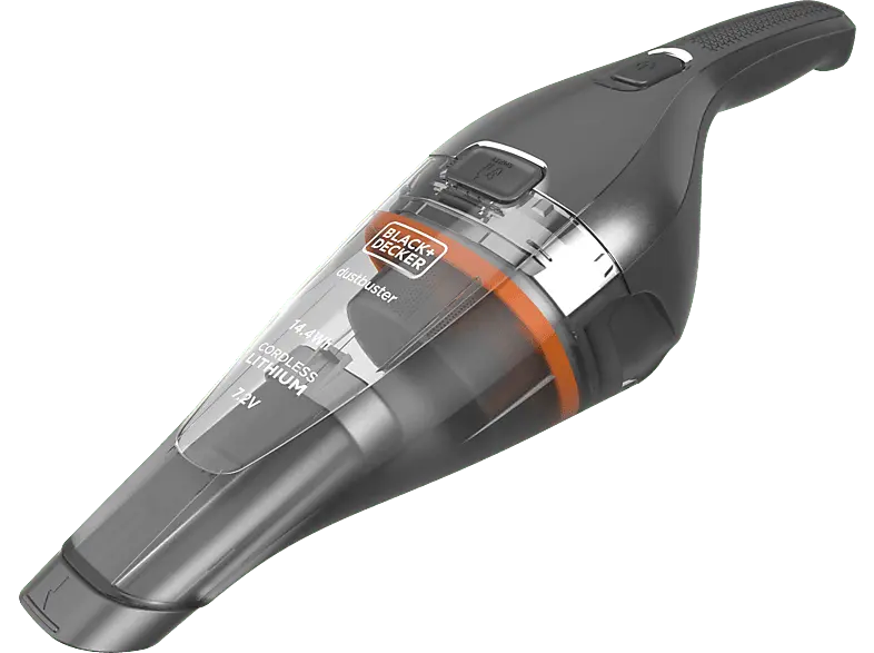 Black & Decker NVC220WC Akku Staubsauger (0,385 l, Akkulaufzeit: 12 min, Chrom)