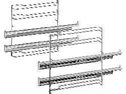 Bosch HEZ 638200 Teleskopvollauszug, 2-fach, Edelstahl