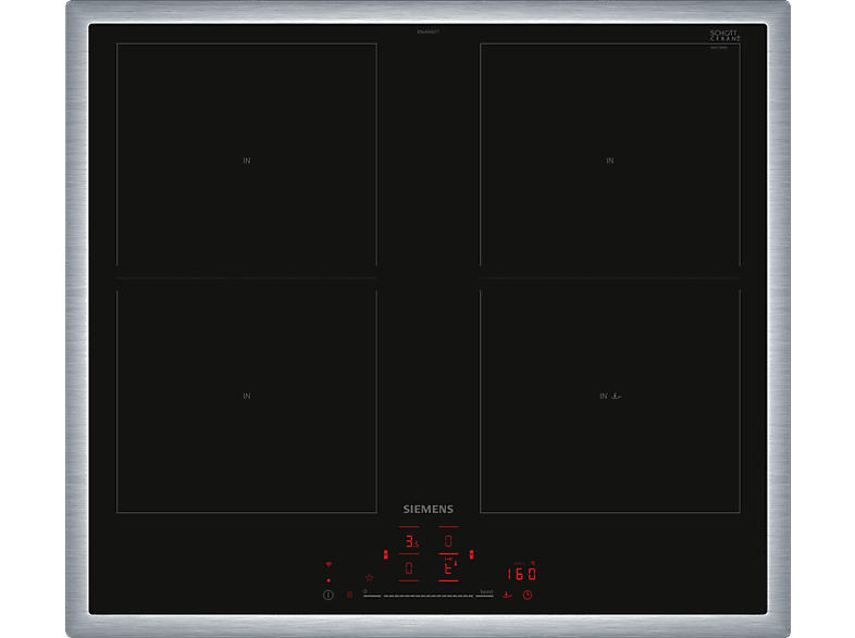 Siemens ED645HQC1E Induktionskochfeld (583 mm breit, 4 Kochfelder, Glaskeramik, Autarkes Kochfeld)