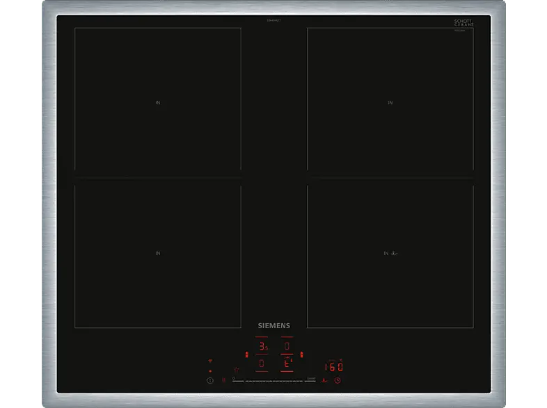 Siemens ED645HQC1E Induktionskochfeld (583 mm breit, 4 Kochfelder, Glaskeramik, Autarkes Kochfeld)