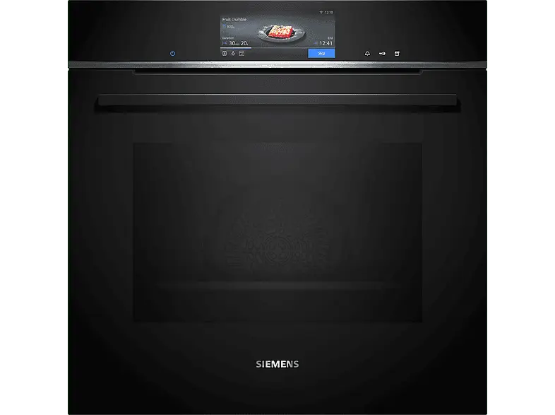 Siemens HS758G3B1 iQ700, Backofen mit Backofenassistenten und Sprachsteuerung (71 l, Schwarz, 594 mm breit, A+, Dampfgarfunktion)