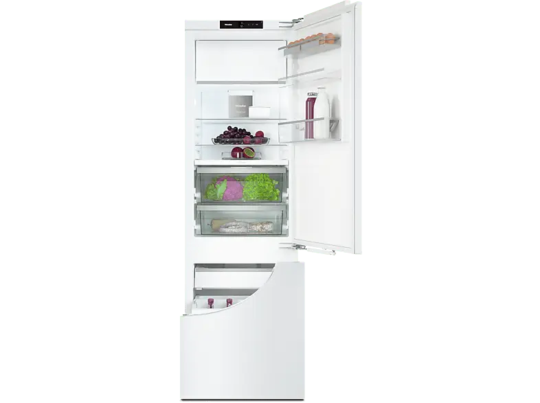 Miele K 7741 F Kühlschrank mit Gefrierfach, Festtür (F, 1770 mm hoch, Weiß, 265 l)