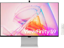 Samsung ViewFinity S90PC Monitor, 27 Zoll UHD 5K, 60Hz, 5ms (GTG), 600cd, IPS Panel, USB-Hub, HDR10, WLAN, Webcam, Silber