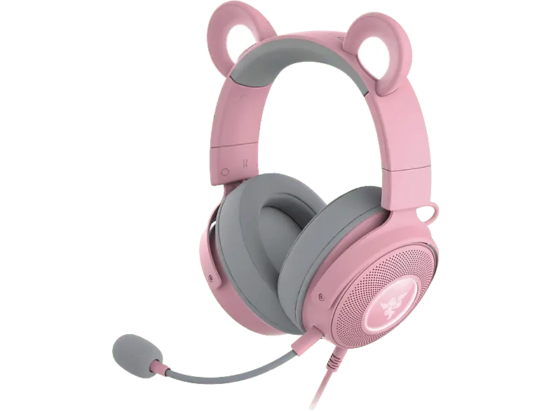 RAZER Gaming Headset Kraken Kitty V2 Pro, Over-Ear, USB-A, 32 Ohm, 50mm Treiber, Quartz