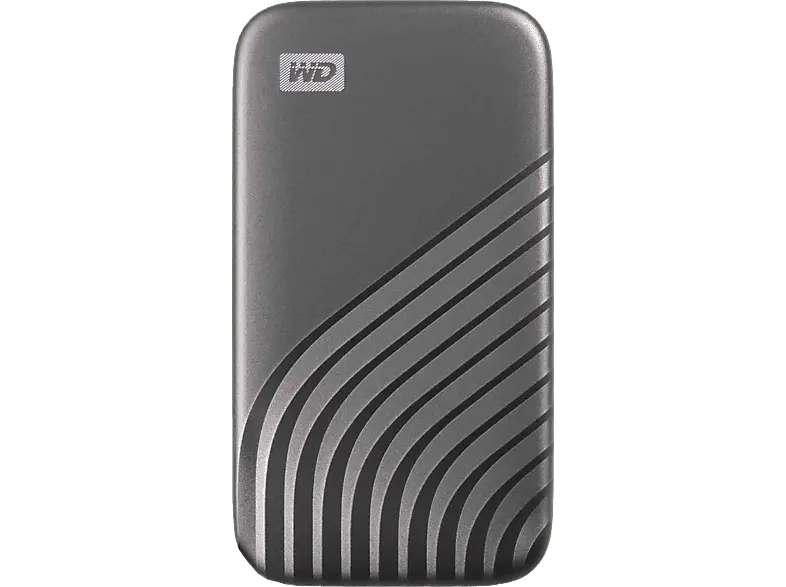 Western Digital 1TB WD My Passport SSD externe USB-C USB 3.2 Gen 2 (Externes NVMe Solid-State bis zu 1050 MB/s, Sturzfest Meter - Space-Grau); Festplatte