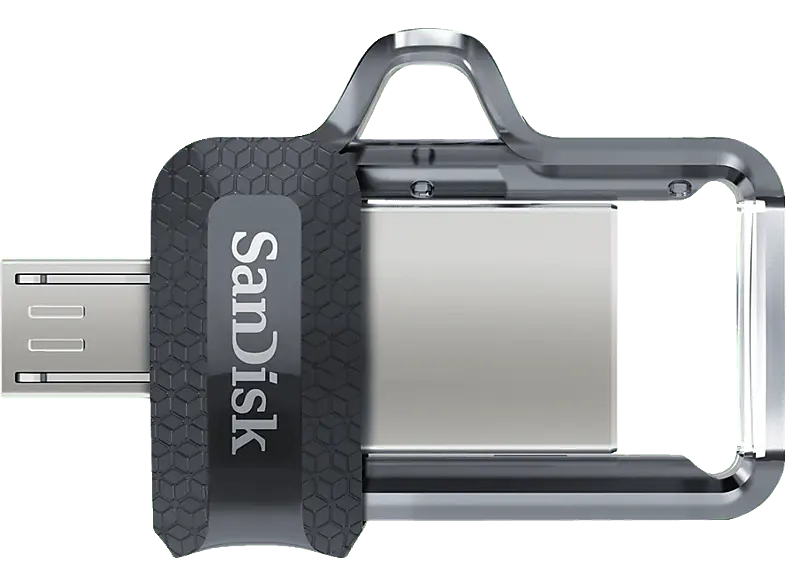 SandISK 32GB Ultra Dual Drive m3.0 USB 3.0 Stick, Flash-Laufwerk, microUSB- und Typ-A-Steckverbindern; USB Stick