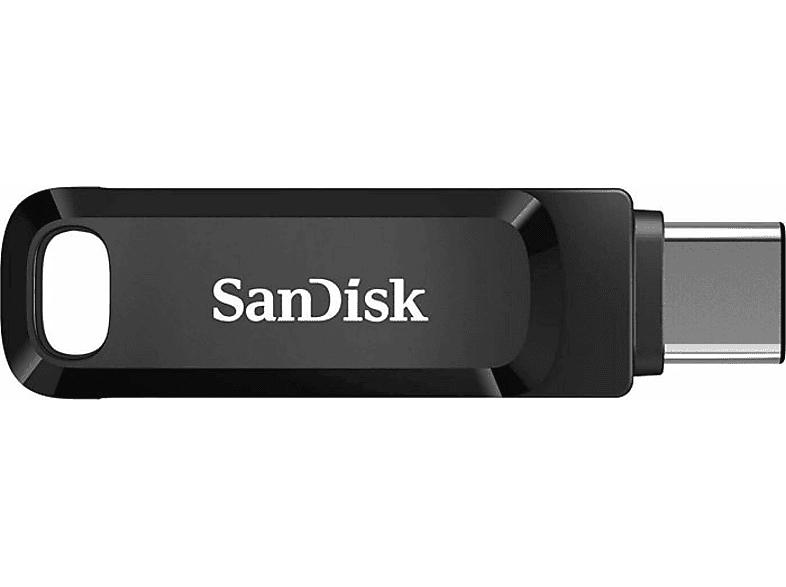 SanDisk 64GB Ultra Dual Drive Go USB Type-C Stick, Flash-Laufwerk mit USB Typ-C- und Typ-A-Anschluss; USB Stick