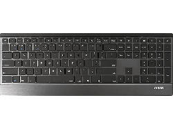 RAPOO 186859 Kabellose Touch-Tastatur "E9500M Multi-mode Ultra-Slim", Schwarz