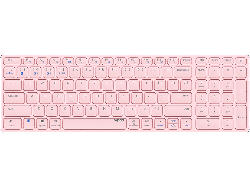 Rapoo E9700M Tastatur, Multi-Mode, Bluetooth/USB 2.4GHz, qwertz, Aluminium, Rosa