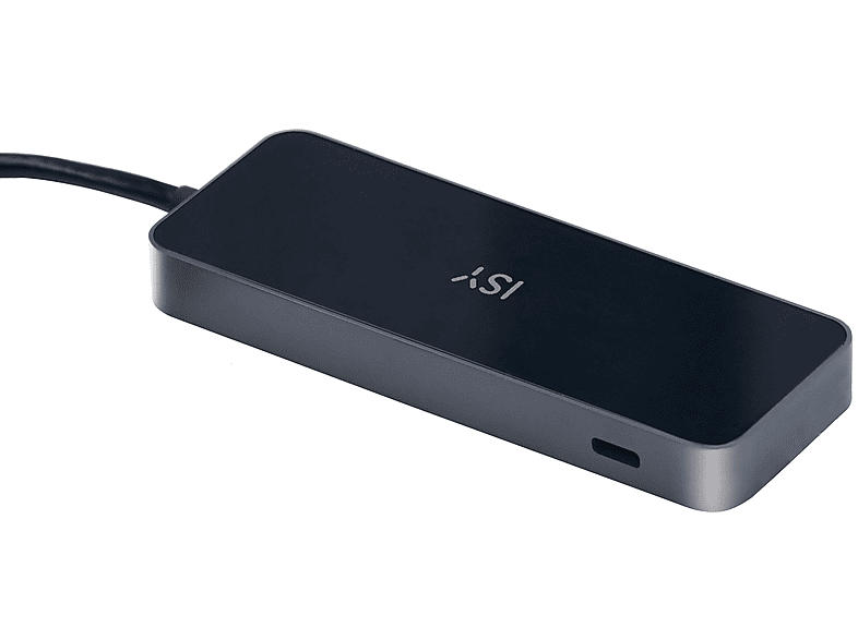 ISY IAD 1028-1 Adapter USB-C 3.1, HDMI 2.0, USB-A Silber