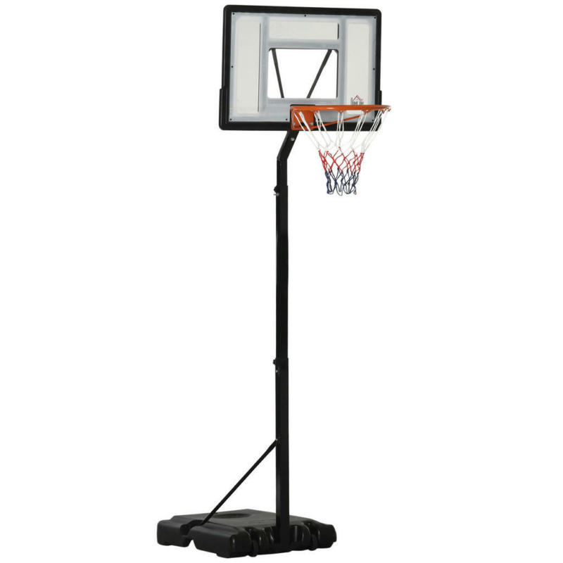 HOMCOM Basketballkorb schwarz B/H/L: ca. 60x90x310 cm