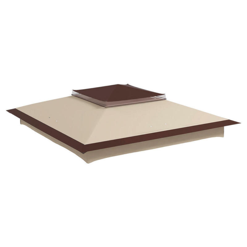 Outsunny Pavillon-Zubehör beige Edelstahl B/H/L: ca. 325x325x0,01 cm