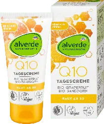 alverde NATURKOSMETIK Q10 Tagescreme Bio-Grapefruit & Bio-Sanddorn