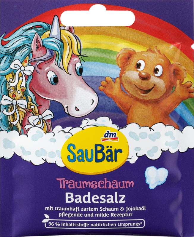 SauBär Kinder Badezusatz Traumschaum Badesalz