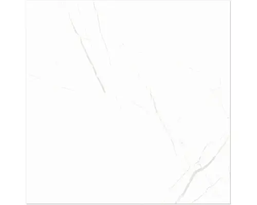 Steinzeug Bodenfliese Davos 60x60 cm weiß glänzend