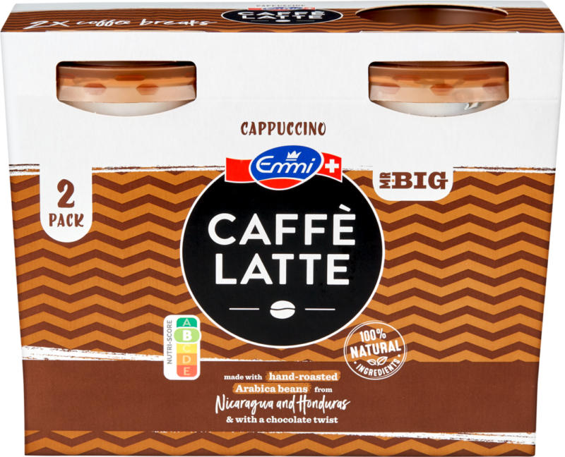 Emmi Caffè Latte Mr. Big, Cappuccino, 2 x 370 ml