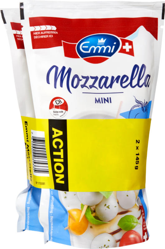 Mozzarella Mini Emmi, 2 x 120 g