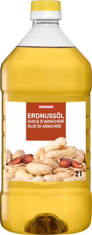 Huile d'arachide Denner, 2 litres