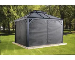 Vorhang-Set SOJAG Mykonos/Messina 12x16 anthrazit