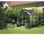 Hornbach Gewächshaus Juliana Compact inkl. Sicherheitsglas 3 mm 224 x 224 cm anthrazit