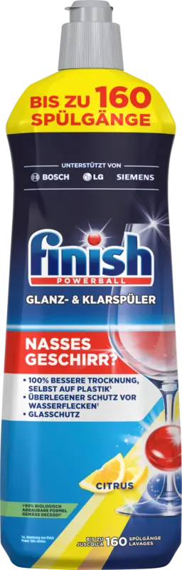 Finish Powerball Glanz- & Klarspüler Citrus