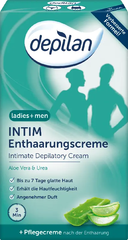 depilan ladies+men Intim Enthaarungscreme + Pflegecreme